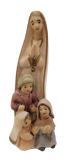 Nossa Senhora de Fátima com Pastorinhos Estilizada Pintada